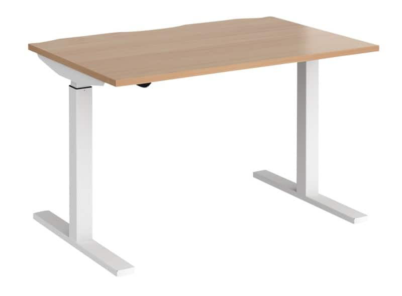 Dams international elev8 mono height adjustable sit stand desk rectangular 1,200 x 800 x 1,200 mm