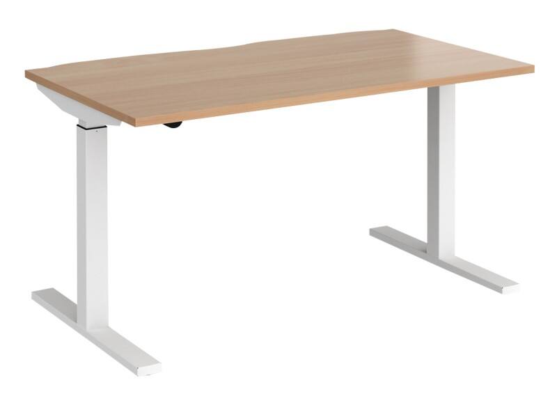 Dams International Elev8 Mono Height Adjustable Sit Stand Desk Rectangular 1,400 x 800 x 1,200 mm
