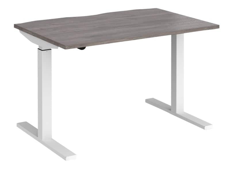 Dams International Elev8 Mono Height Adjustable Sit Stand Desk Rectangular Oak 1,200 x 800 x 1,200 mm