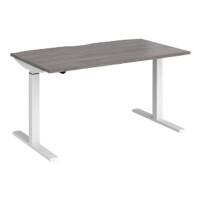 Dams International Elev8 Mono Height Adjustable Sit Stand Desk Rectangular Oak 1,400 x 800 x 1,200 mm