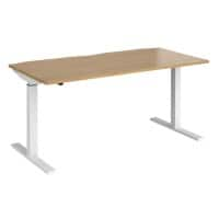 Dams International Elev8 Mono Height Adjustable Sit Stand Desk Rectangular Oak 1,600 x 800 x 1,200 mm