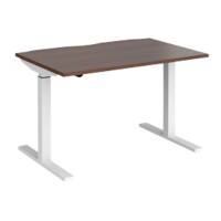 Dams International Elev8 Mono Height Adjustable Sit Stand Desk Rectangular Walnut 1,200 x 800 x 1,200 mm
