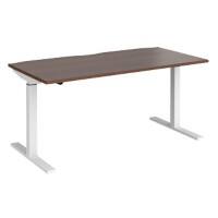 Dams International Elev8 Mono Height Adjustable Sit Stand Desk Rectangular Walnut 1,600 x 800 x 1,200 mm