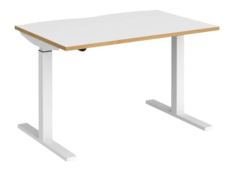 Dams International Elev8 Mono Height Adjustable Sit Stand Desk Rectangular Oak 1,200 (W) x 800 (D) x 1,200 (H) mm