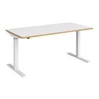 Dams International Elev8 Mono Height Adjustable Sit Stand Desk Rectangular Oak 1,600 (W) x 800 (D) x 1,200 (H) mm