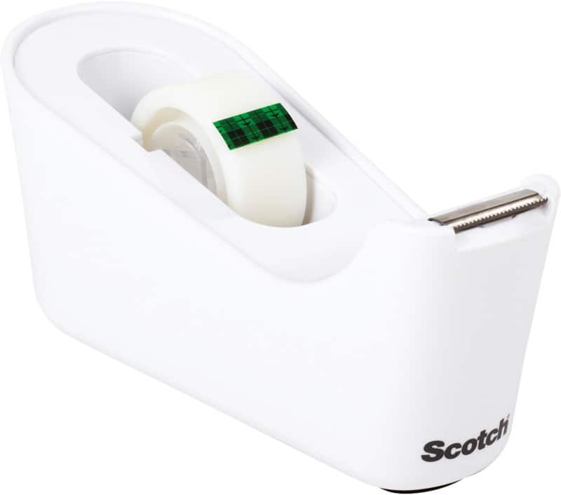 Scotch Tape Dispenser C18 C18 White 19 mm (W) x 33 m (L)
