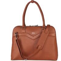 SOCHA Laptop Bag 15.6 " Leather Cognac 44 x 13 x 31.5 cm