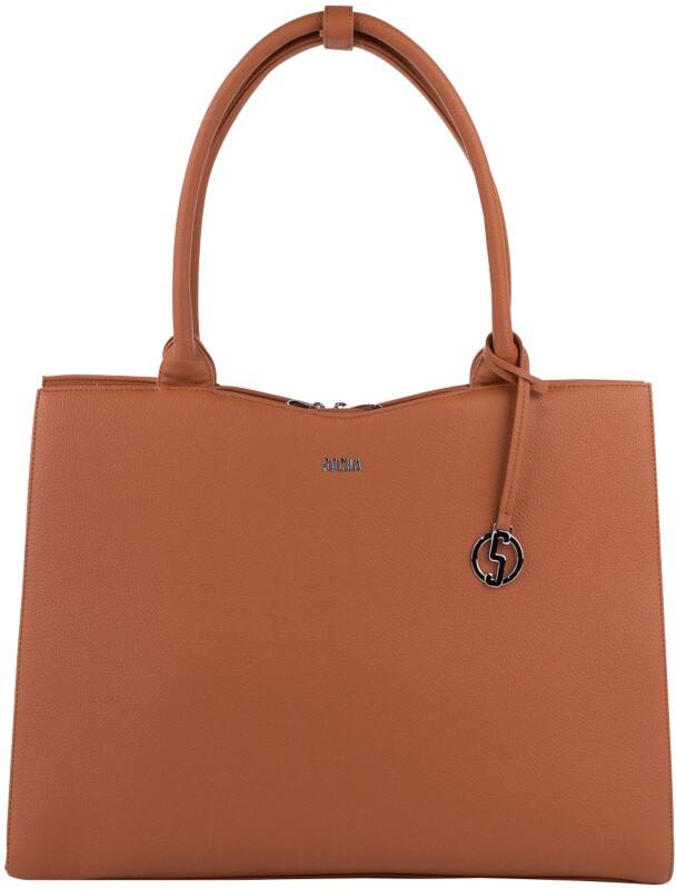 SOCHA Laptop Bag 14 " 39 x 12 x 29 cm Synthetic Leather Cognac