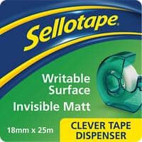 Sellotape Tape Dispenser Set Matt White 83 mm (W) x 0.03 m (L)