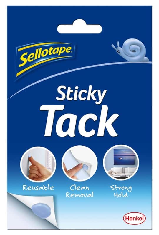 Sellotape Sticky Tack Blue 11.3 x 0.4 x 18 cm