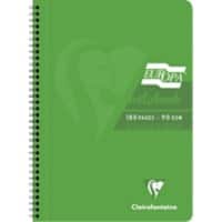 Europa Notebook 5800Z A4 Ruled Spiral Bound Side Bound Cardboard Hardback Green Perforated 180 Pages
