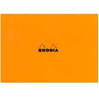 Rhodia Notepad 38200C A3+ Squared Stapled Top Bound Cardboard Soft Cover Orange Perforated 160 Pages