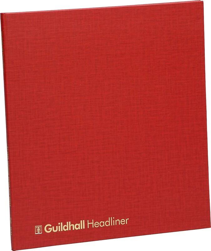 Guildhall Account Book 48/21Z Not perforated 27.8 x 1 x 30.5 cm Burgundy