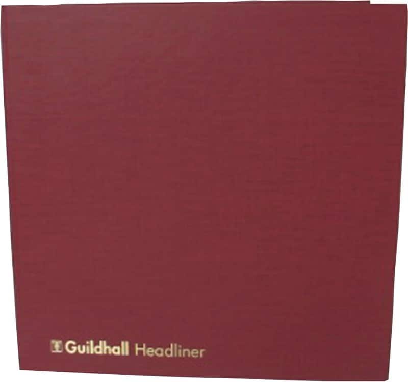 Guildhall Account Book 58/4-16Z Not perforated 31.1 x 1 x 30.5 cm Burgundy