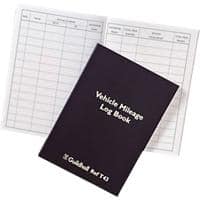 Guildhall Vehicle Mileage Log Book 10.6 x 0.8 x 14.8 cm 60 Pages T43Z