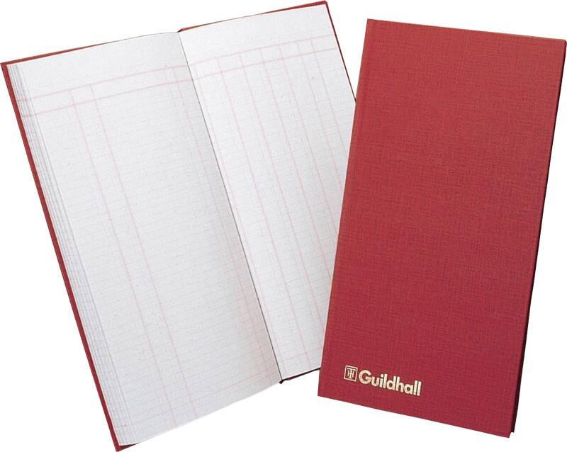 Guildhall Petty Cash Book T272Z 15.2 x 1 x 29.8 cm Red