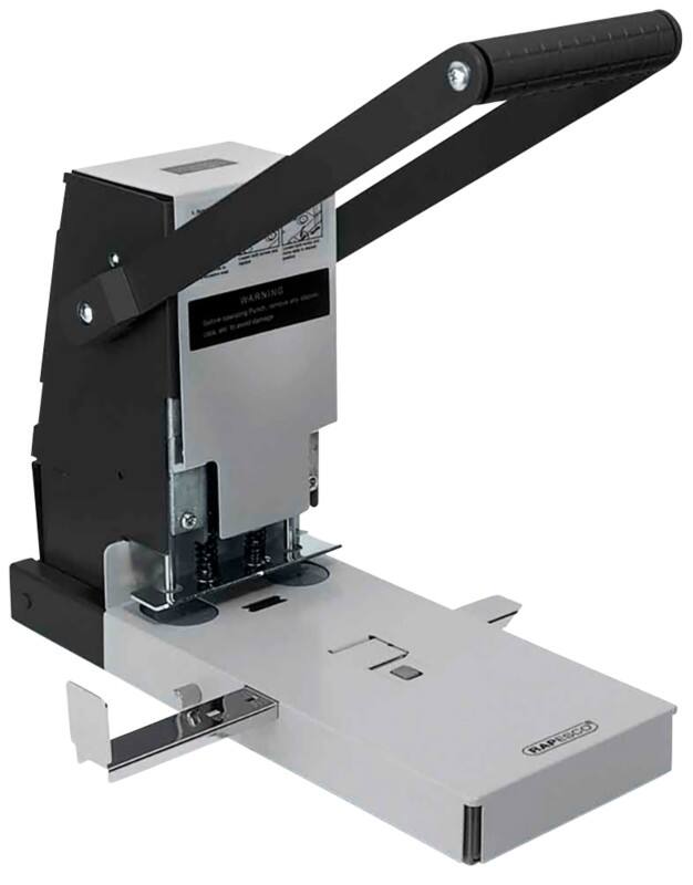 Rapesco 2 Holes Heavy duty hole punch Metal 300 Sheets 2160 Black, Silver