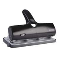 Rapesco Hole Punch Aluminium 40 Sheets 1293 Black, Silver