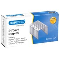 Rapesco Staples 24/6 S24602Z3 Steel Silver Pack of 5000