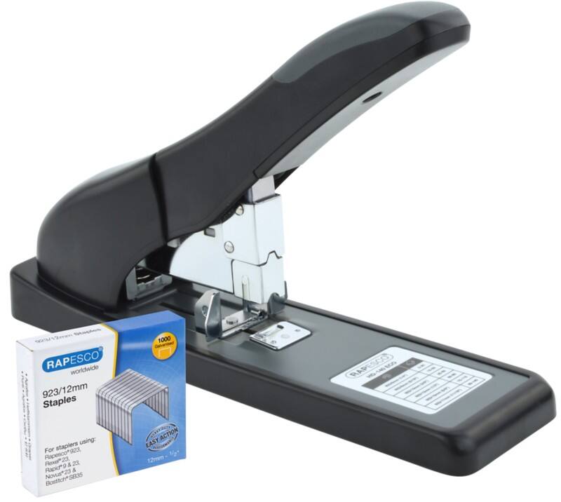 Rapesco Stapler HD-140 Full strip 140 Sheets Black 923/6, 923/17 Plastic