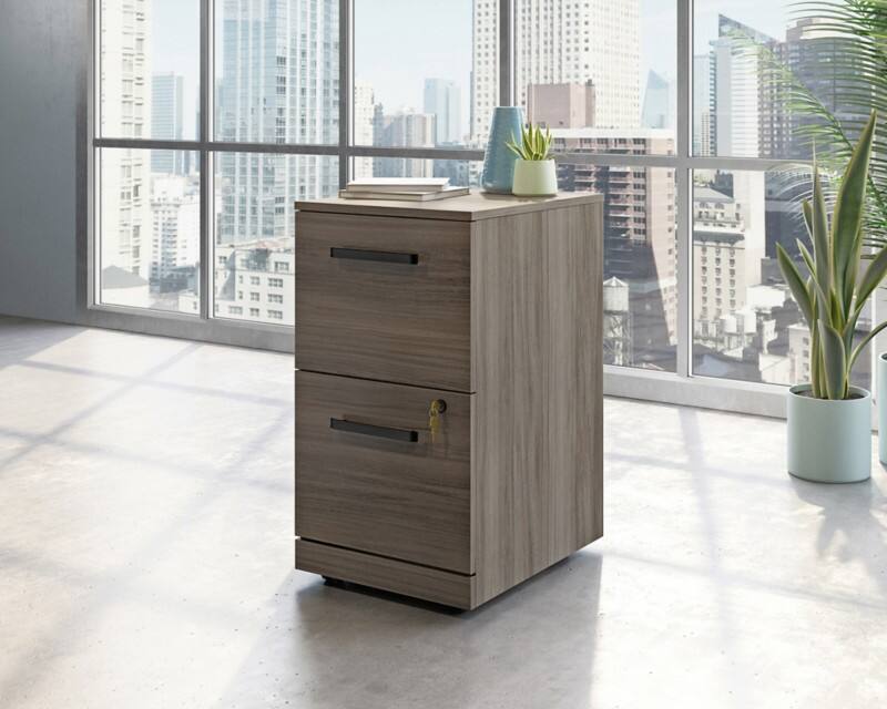 TEKNIK Affiliate Mobile Pedestal 2 Drawers Lockable 395 x 494 x 722 mm Elm