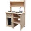 LIBERTY HOUSE TOYS Play Kitchen ZPD2086 Canadian Hemlock Wood Brown