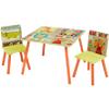 LIBERTY HOUSE TOYS Table And Chairs Set TF4808 Green 600 (W) x 600 (D) x 440 (H) mm
