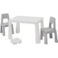 LIBERTY HOUSE TOYS Table And Chairs Set Round Corner Rectangular BS-8817W Plastic 780 x 500 x 490 mm