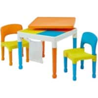 LIBERTY HOUSE TOYS Table And Chairs Set Square 652F-1 Plastic 510 x 510 x 450 mm