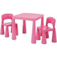 LIBERTY HOUSE TOYS Table And Chairs Set Square SM004P Plastic 530 x 530 x 460 mm