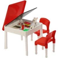 LIBERTY HOUSE TOYS Table And Chairs Set Square 698FB Plastic 510 x 540 x 450 mm