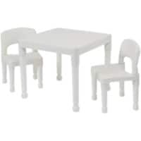 LIBERTY HOUSE TOYS Table And Chairs Set Square 8809W Plastic 510 x 510 x 430 mm