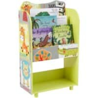 LIBERTY HOUSE TOYS Bookcase TF4802 Medium-density fibreboard 3+ 485 (W) x 240 (D) x 965 (H) mm Green