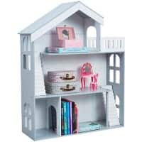 LIBERTY HOUSE TOYS Bookcase LHTZ005 Medium-density fibreboard 3+ 830 (W) x 300 (D) x 1,150 (H) mm Grey