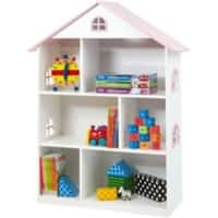 LIBERTY HOUSE TOYS Bookcase LHT10101 Medium-density fibreboard 3+ 830 (W) x 300 (D) x 1,065 (H) mm White