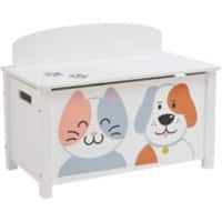 LIBERTY HOUSE TOYS Toy Box TFLH025CD Medium-density fibreboard 3+ 680 (W) x 375 (D) x 475 (H) mm White