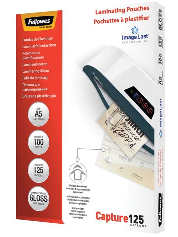 Fellowes ImageLast Laminating Pouches A5 Glossy Pack of 100