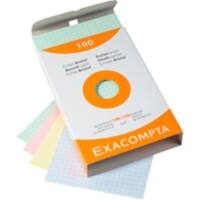 Exacompta Index Cards 13272E 100 x 150 mm Assorted 10.2 x 15.3 x 2.5 cm Pack of 10