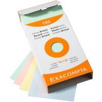 Exacompta Index Cards 13851X Assorted 7.9 x 12.9 x 2.5 cm Pack of 10