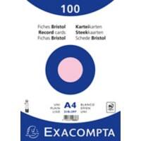 Exacompta Index Cards 10336E A4 Pink 21 x 29.7 x 2.3 cm Pack of 10