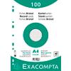 Exacompta Index Cards 10606E A4 White 21 x 29.7 x 2.3 cm Pack of 10