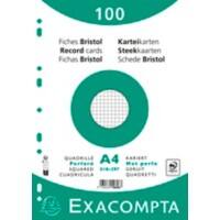 Exacompta Index Cards 10606E A4 White 21 x 29.7 x 2.3 cm Pack of 10