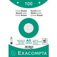 Exacompta Index Cards 10608E A5 White 15 x 21.2 x 2.5 cm Pack of 10