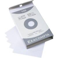 Exacompta Index Cards 13202E 100 x 150 mm White 10.2 x 15.3 x 2.5 cm Pack of 10