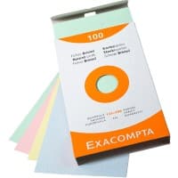 Exacompta Index Cards 13273E 125 x 200 mm Assorted 12.7 x 20.3 x 2.5 cm Pack of 12