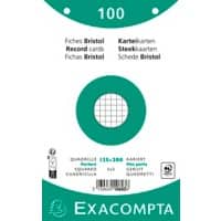 Exacompta Index Cards 10603E 125 x 200 mm White 12.7 x 20.3 x 2.5 cm Pack of 12