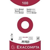 Exacompta Index Cards 10703E 125 x 200 mm White 12.7 x 20.3 x 2.5 cm Pack of 12