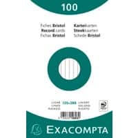 Exacompta Index Cards 10803X 125 x 200 mm White 12.7 x 20.3 x 2.5 cm Pack of 12