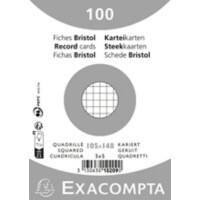 Exacompta Index Cards 10209E A6 White 10.7 x 15 x 2.5 cm Pack of 20