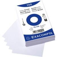 Exacompta Index Cards 10501E White 7.9 x 12.9 x 2.5 cm Pack of 20